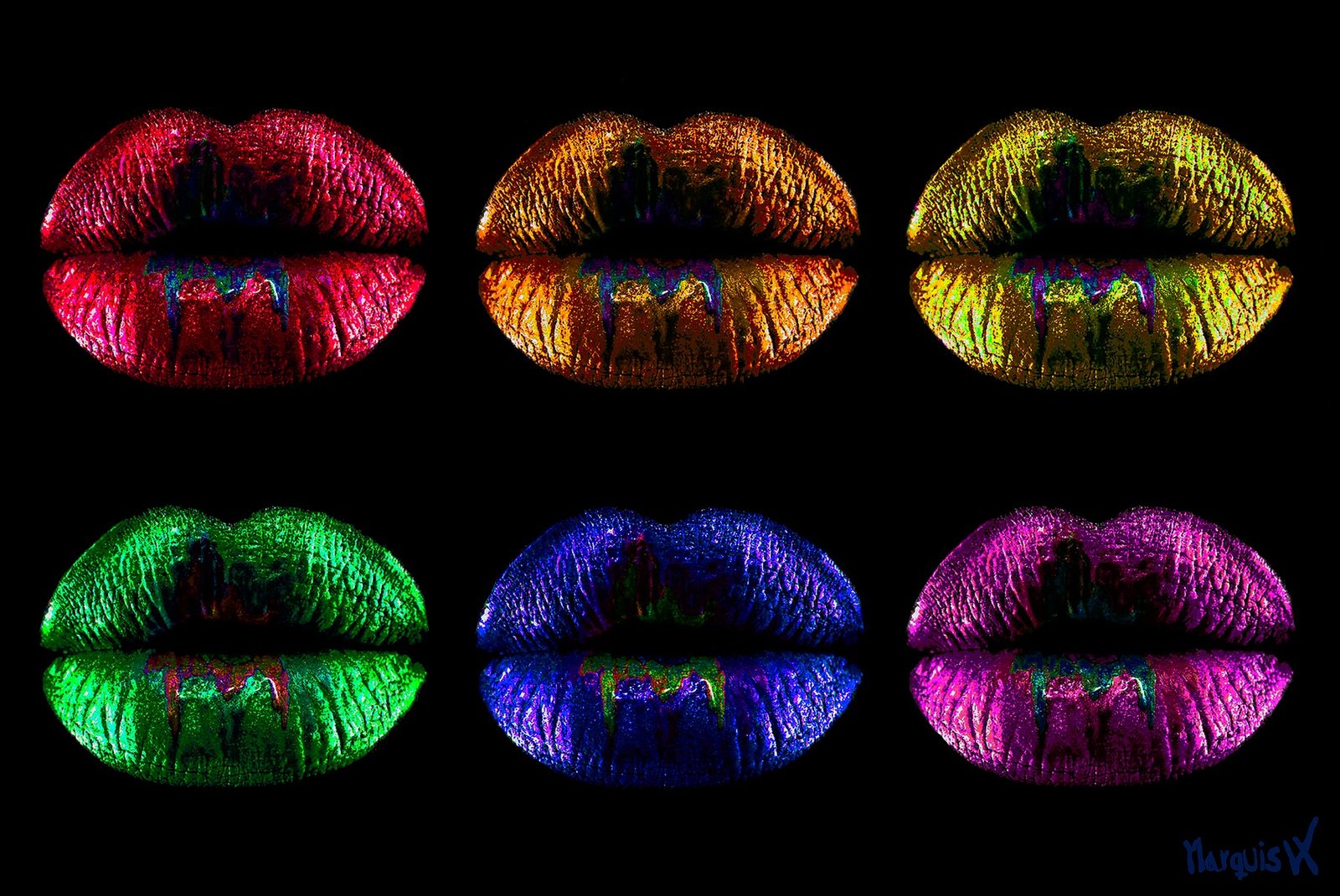 Six Lips Pride on canvas